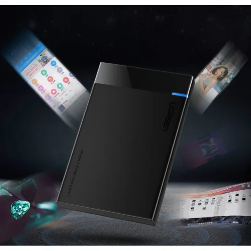 Ugreen HDD SSD 2,5'' SATA USB 3.2 Gen 1 (5 Gbps) micro USB SuperSpeed külső ház + kábel (US221 30848) - 9