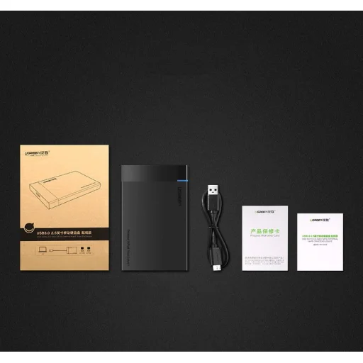 Ugreen HDD SSD 2,5'' SATA USB 3.2 Gen 1 (5 Gbps) micro USB SuperSpeed külső ház + kábel (US221 30848) - 11