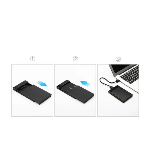 Ugreen HDD SSD 2,5'' SATA USB 3.2 Gen 1 (5 Gbps) micro USB SuperSpeed külső ház + kábel (US221 30848) - 13