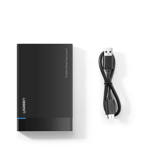 Ugreen HDD SSD 2,5'' SATA USB 3.2 Gen 1 (5 Gbps) micro USB SuperSpeed külső ház + kábel (US221 30848) - 15