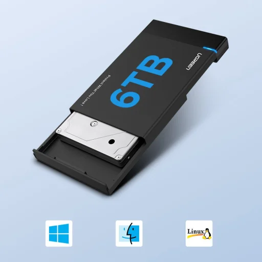Ugreen HDD SSD 2,5'' SATA USB 3.2 Gen 1 (5 Gbps) micro USB SuperSpeed külső ház + kábel (US221 30848) - 21