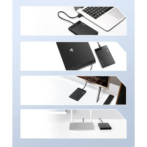 Ugreen HDD SSD 2,5'' SATA USB 3.2 Gen 1 (5 Gbps) micro USB SuperSpeed külső ház + kábel (US221 30848) - 25