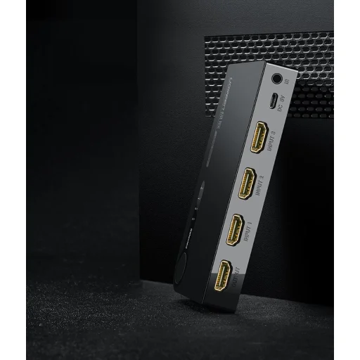 Ugreen HDMI - 3x HDMI splitter elosztó 3D 4K 7.5 Gbps 36bit fekete (40234) - 26