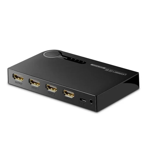 Ugreen HDMI - 3x HDMI splitter elosztó 3D 4K 7.5 Gbps 36bit fekete (40234) - 2