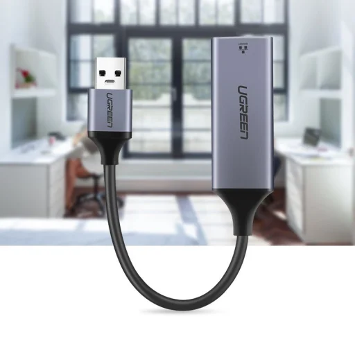 Ugreen USB 3.2 Gen1 1000Mbps Gigabit Ethernet külső internet adapter szürke (CM209 50922) - 9