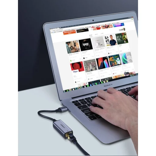 Ugreen USB 3.2 Gen1 1000Mbps Gigabit Ethernet külső internet adapter szürke (CM209 50922) - 3