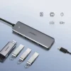 Ugreen USB - 4xUSB 3.2 Gen1 HUB Micro USB áramellátással szürke (CM219 50985) - 7