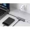 Ugreen USB - 4xUSB 3.2 Gen1 HUB Micro USB áramellátással szürke (CM219 50985) - 8