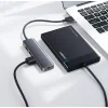 Ugreen USB - 4xUSB 3.2 Gen1 HUB Micro USB áramellátással szürke (CM219 50985) - 11