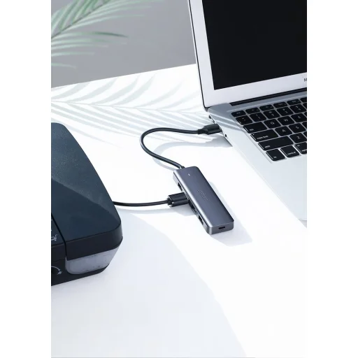 Ugreen USB - 4xUSB 3.2 Gen 1 HUB elosztó micro USB energia ellátással szürke (CM219 70336) - 13