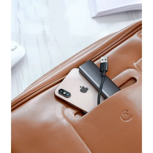 Ugreen USB - 4xUSB 3.2 Gen1 HUB Micro USB áramellátással szürke (CM219 50985) - 22