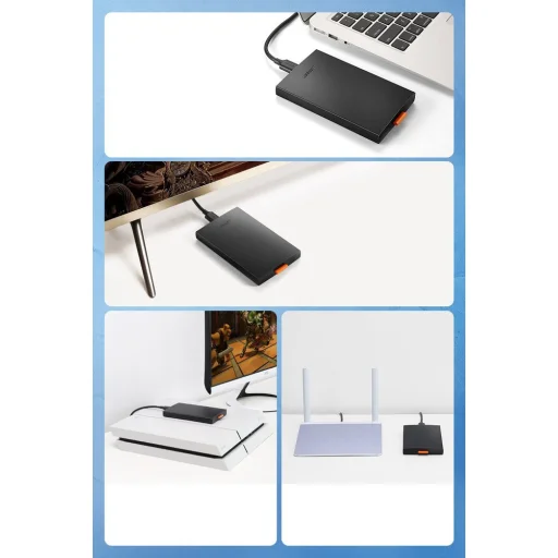 Ugreen HDD SSD külső tok, ház SATA 2,5'' USB 3.2 Gen 1 (5 Gbps) micro USB SuperSpeed + kábel fekete (CM237 60353) - 8
