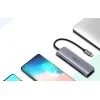 Ugreen 6w1 HUB adapter USB Type C - 2x USB 3.0 Gen 1 / USB Type-C PD 100 W / HDMI 4K / SD és micro SD (TF) kártyaolvasó szürke (CM195 70411) thumbnail