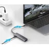 Ugreen 6w1 HUB adapter USB Type C - 2x USB 3.0 Gen 1 / USB Type-C PD 100 W / HDMI 4K / SD és micro SD (TF) kártyaolvasó szürke (CM195 70411) thumbnail