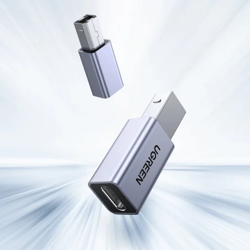Ugreen USB Type C - USB Type-B átalakító adapter szürke (US382) - 2