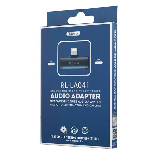 Remax SMOTH 2x Lightning audio adapter fekete - 2
