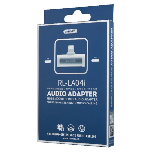 Remax SMOTH 2x Lightning audio adapter fehér - 3