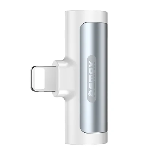 Remax SMOTH 2x Lightning audio adapter fehér - 1