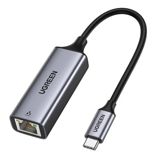 Ugreen USB Type.C 1000Mbps Gigabit Ethernet átalakító adapter szürke (CM199) - 1