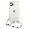 iPhone 12 Pro Max Guess GUHCP12LKPSWH White Pearl tok pánttal thumbnail