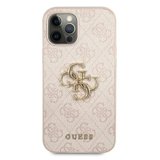 iPhone 12/ 12 Pro Guess GUHCP12M4GMGPI Big Metal Logo tok 4G pink - 3