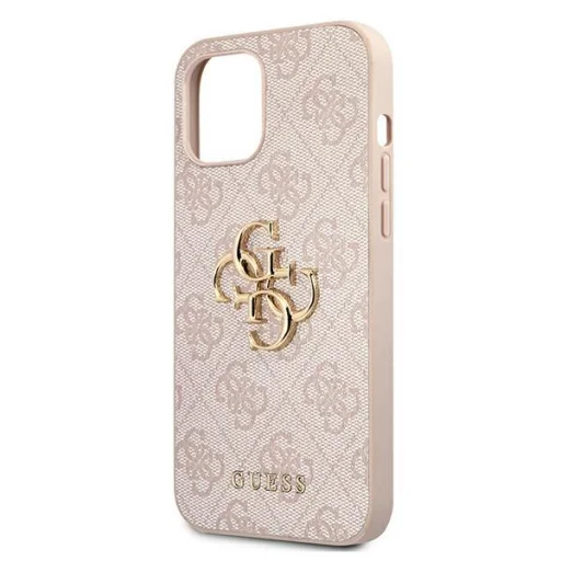 iPhone 12/ 12 Pro Guess GUHCP12M4GMGPI Big Metal Logo tok 4G pink - 5