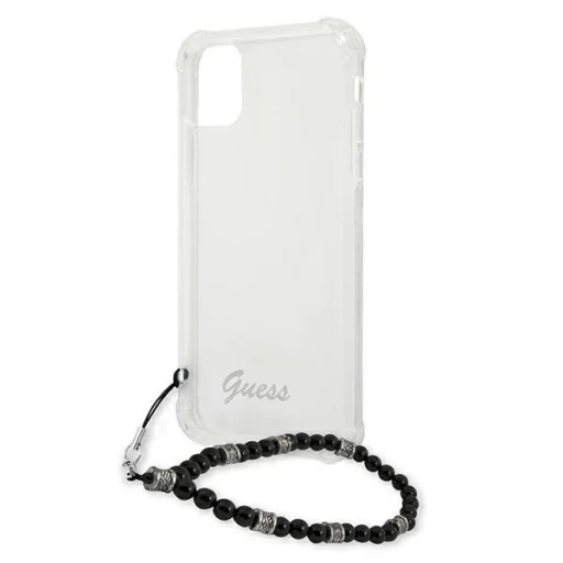 iPhone 12/ 12 Pro Guess GUHCP12MKPSBK Black Pearl tok pánttal - 6