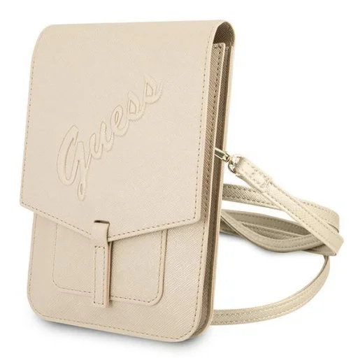 Guess GUWBRSAVSLG Saffiano Script táska arany - 1