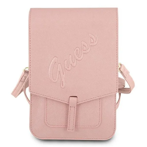 Guess GUWBRSAVSPI Saffiano Script táska pink - 2