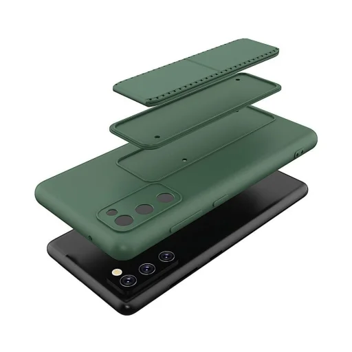 Samsung S20 FE Wozinsky Kickstand flexibilis szilikon tok szürke - 2