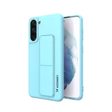 Samsung S21+ Plus Wozinsky Kickstand flexibilis szilikon tok világoskék