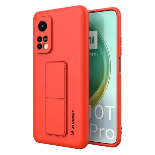 Xiaomi Mi 10T Pro / Mi 10T Wozinsky Kickstand flexibilis szilikon tok piros - 1