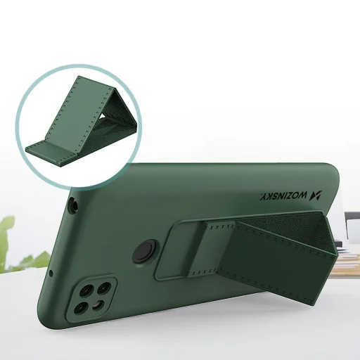 Xiaomi Redmi 9A Wozinsky Kickstand flexibilis szilikon tok piros - 17