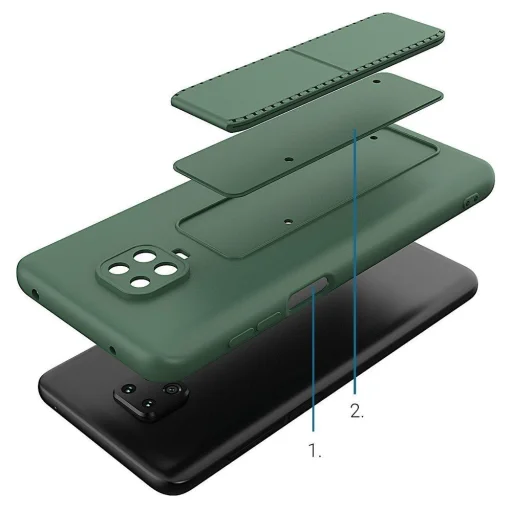 Xiaomi Redmi Note 9 Pro / Redmi Note 9S Wozinsky Kickstand flexibilis szilikon tok világoskék - 4