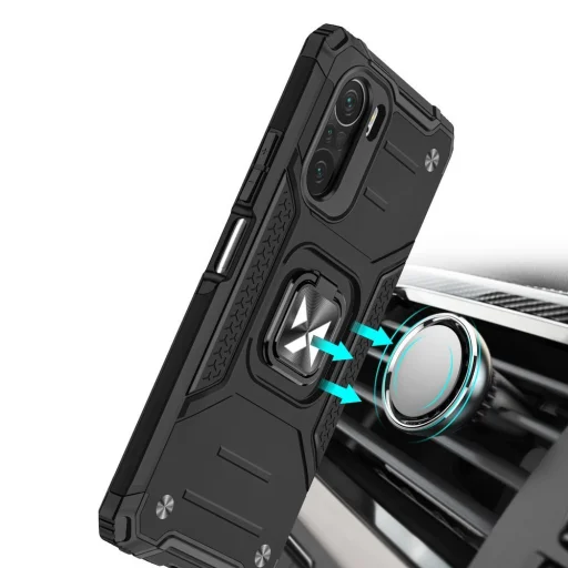 Xiaomi Redmi K40 Pro+ / K40 Pro / K40 / Poco F3 / Mi 11i Wozinsky Ring Armor Case Kickstand telefontok kék - 6