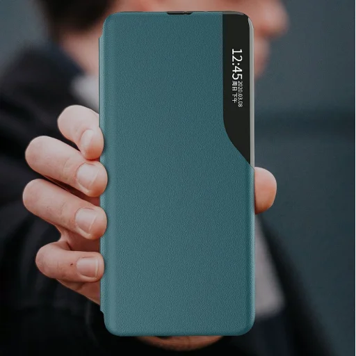 Xiaomi Mi 11 Lite 5G Eco Leather View Case intelligens fliptok piros - 10