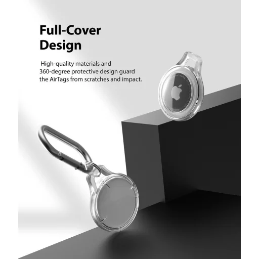 Ringke Slim Apple AirTag átlátszó tok több színnel és karabinerrel 4x Multipack - 5