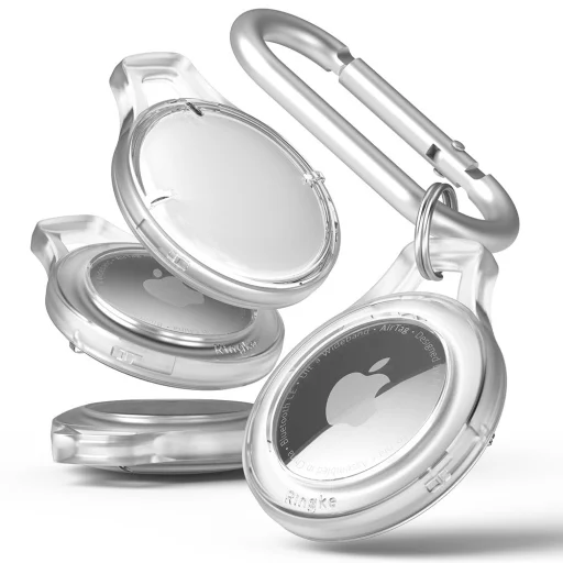 Ringke Slim Apple AirTag átlátszó tok karabinerrel 4x Multipack - 3