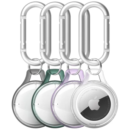 Ringke Slim Apple AirTag átlátszó tok több színnel és karabinerrel 4x Multipack - 1