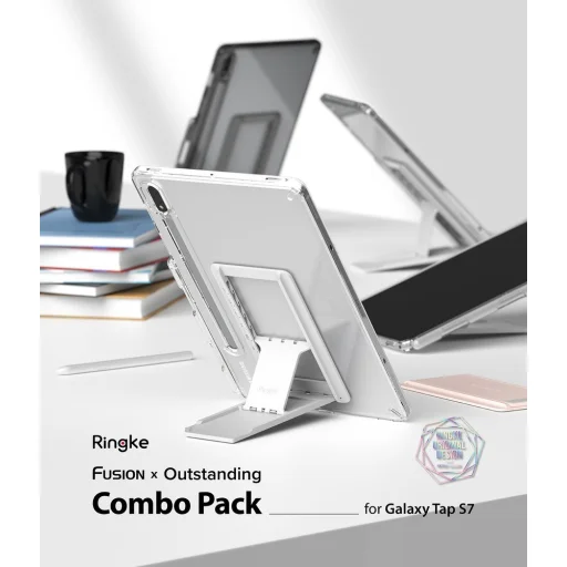 Samsung Galaxy Tab S7 11'' Ringke Fusion Combo TPU PC Tok Átlátszó - 2