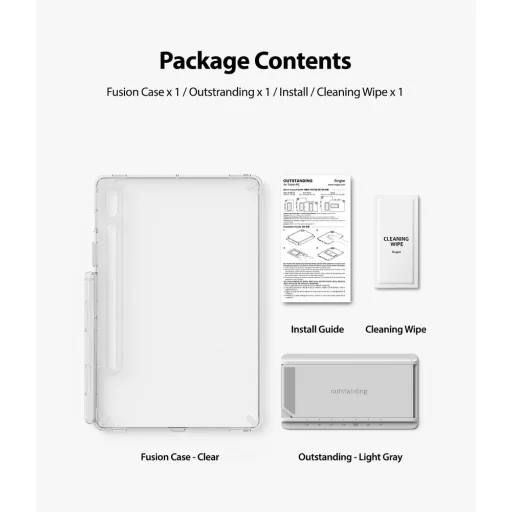 Samsung Galaxy Tab S7 11'' Ringke Fusion Combo TPU PC Tok Átlátszó - 11