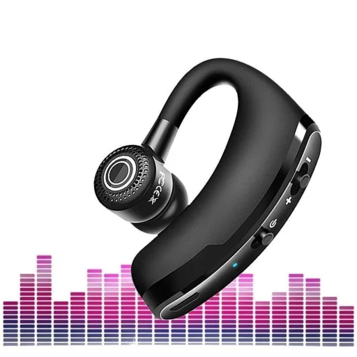 Bluetooth V9 Headset vezeték nélküli fülhallgató fekete  - 8