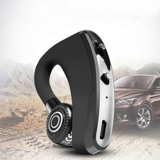 Bluetooth V9 Headset vezeték nélküli fülhallgató fekete  - 10