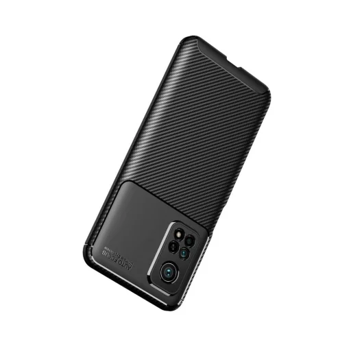 Xiaomi Mi 10T / 10T Pro Armored szénszál mintájú TPU tok fekete - 7