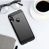 Samsung Galaxy M11 Armored szénszál mintájú TPU tok fekete thumbnail