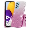 Samsung Galaxy A72 Glitter flitteres tok ezüst / pink thumbnail