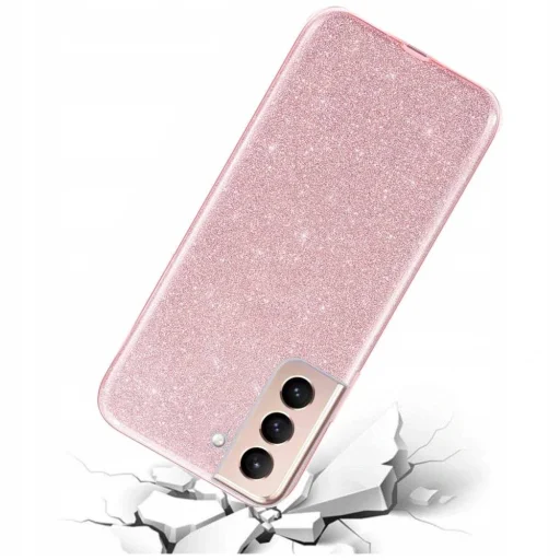 Samsung Galaxy S21+ Plus Glitter flitteres tok pink - 2