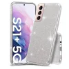 Samsung Galaxy S21+ Plus Glitter flitteres tok ezüst thumbnail