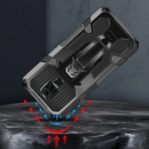 Motorola Moto G9 Play Nexeri Tank Armored tok fekete - 5