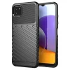 Samsung Galaxy A22 5G Thunder fokozott védelmet biztosító flexibilis TPU tok fekete thumbnail